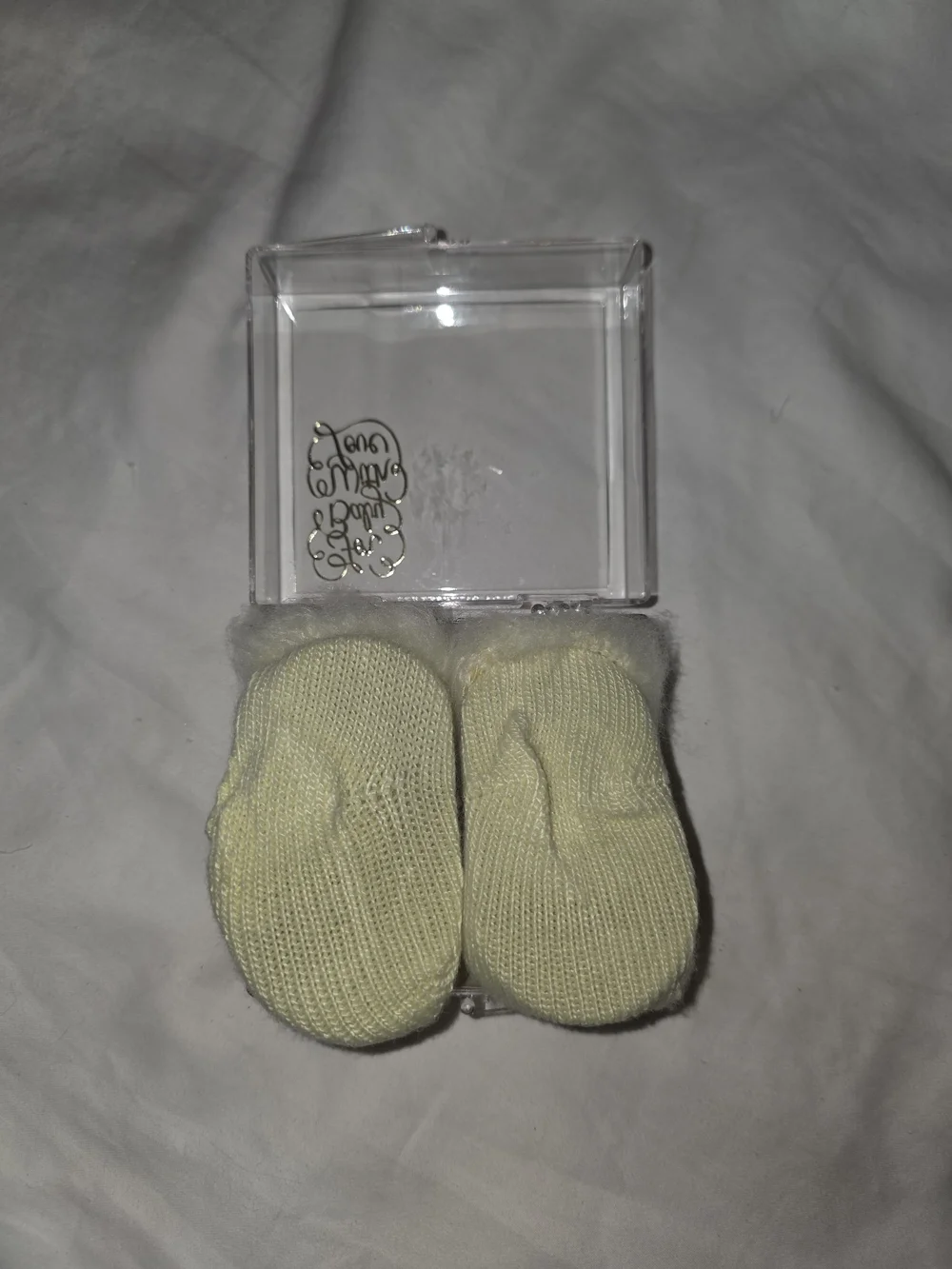 Vintage Booties For Babies Soft Knit Baby Booties with Faux Fur Trim - Cream